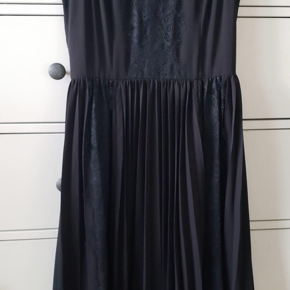 Pleated Blac Dress from Banana Republic